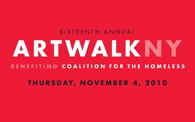 ARTWALK NY Benefit for the Coalition for the Homeless Sponsored by