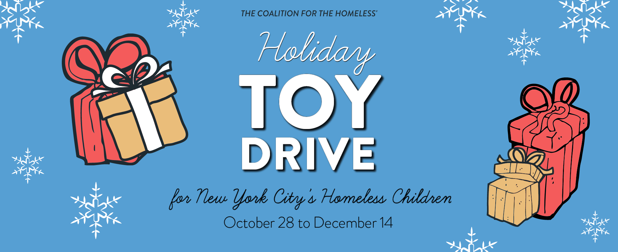 2020 Holiday Toy Drive Coalition For The Homeless